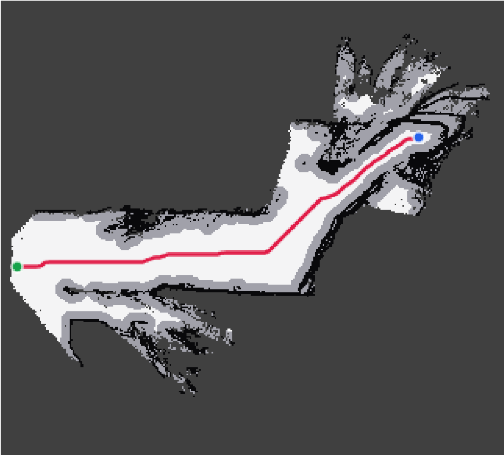 Path planning example using occupancy